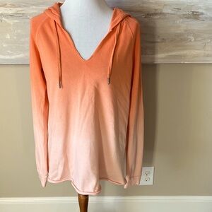 Hem & Thread comfy peach ombre hoodie